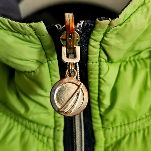 Nautica Womens Light Reversible Jacket With Hood Size M Green or Navy Coat - Picture 5 of 10